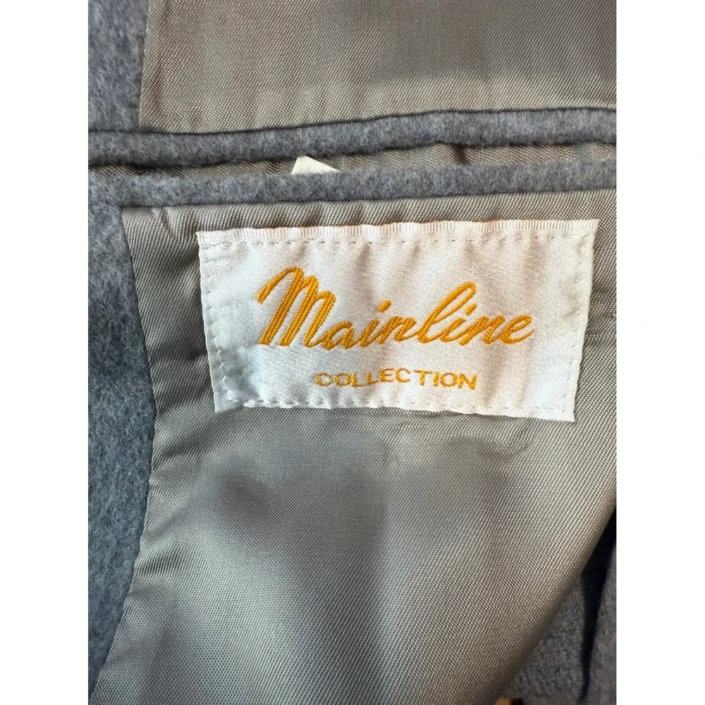 VTG Mainline Collection Men Sports Jacket Gray Wool Cashmere‎ Old Money Office